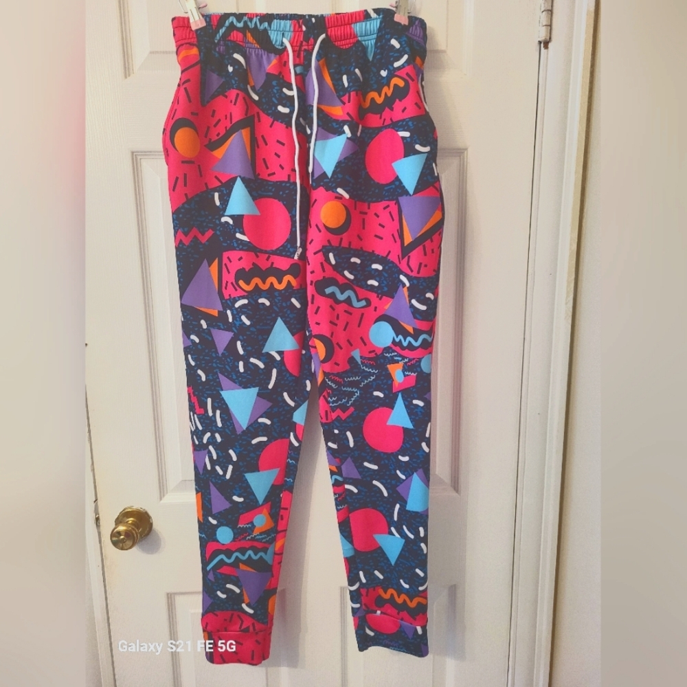 Colorful Geometric Mens Joggers